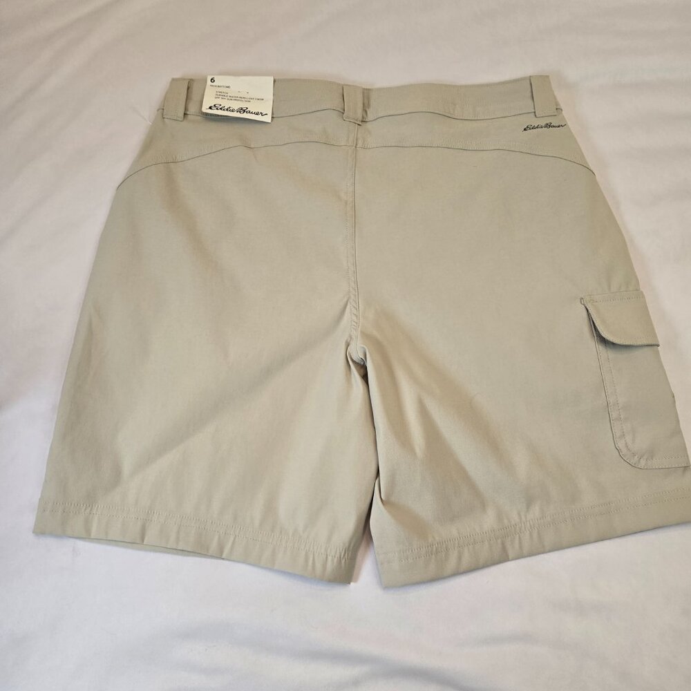 EDDIE BAUER Women's Tech Shorts Sz: 6 Pumice (Khaki) - Picture 2 of 10